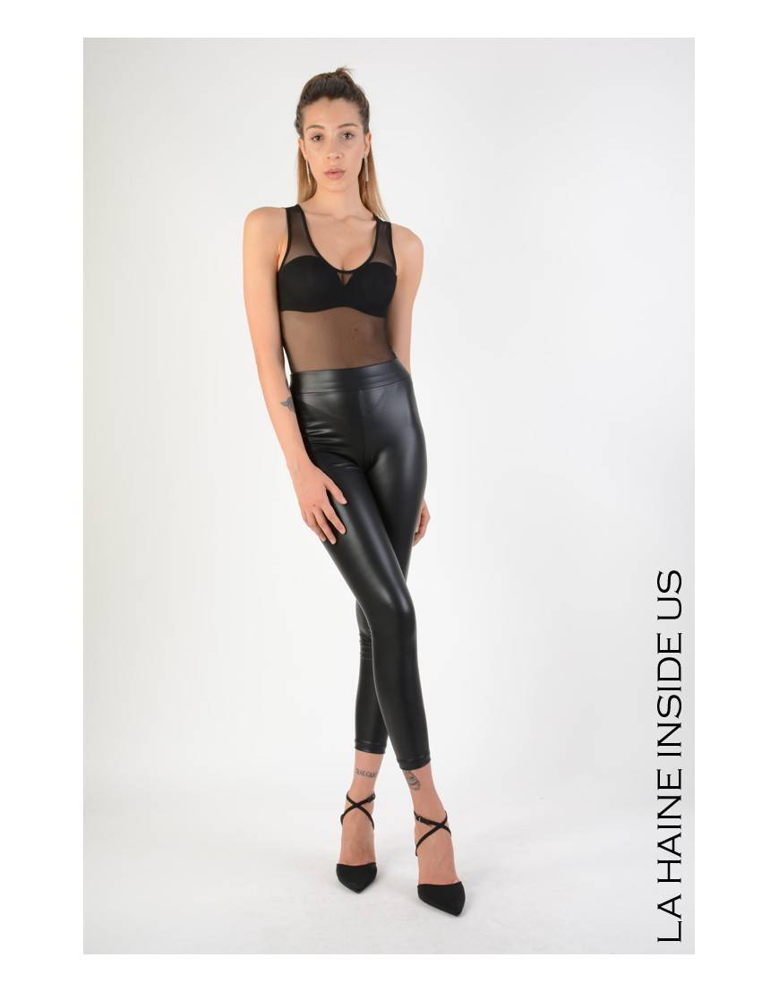 La Haine Inside Us 4B LW692 LEGGINGS Nero