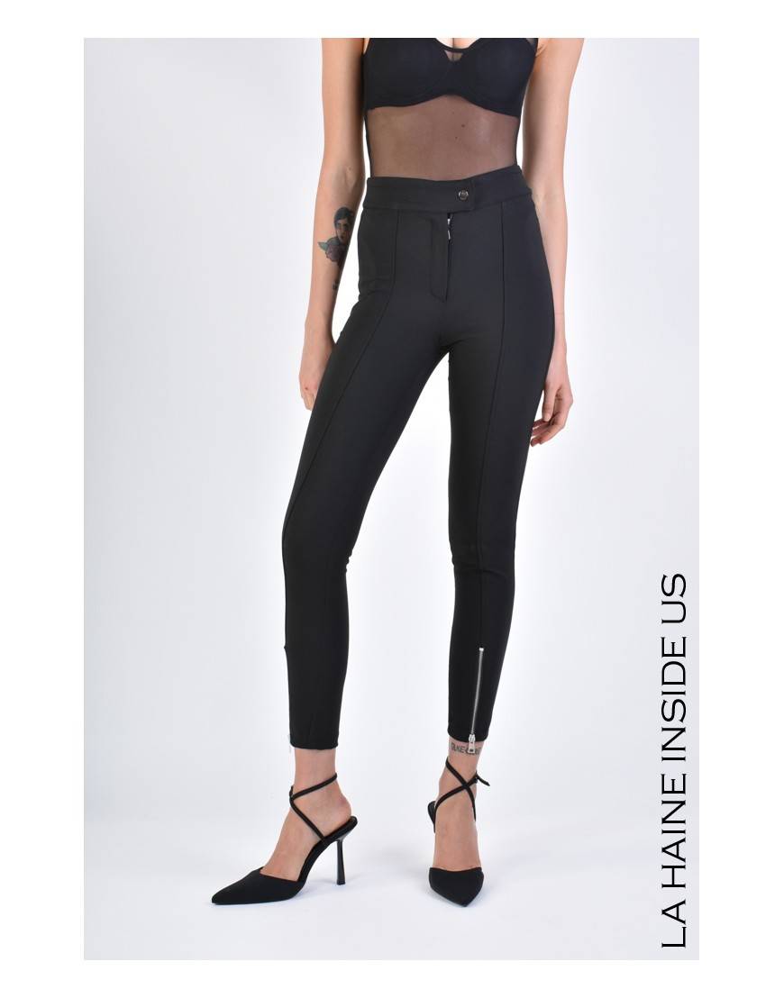 La Haine Inside Us 4B LW693 PANTALONE Nero