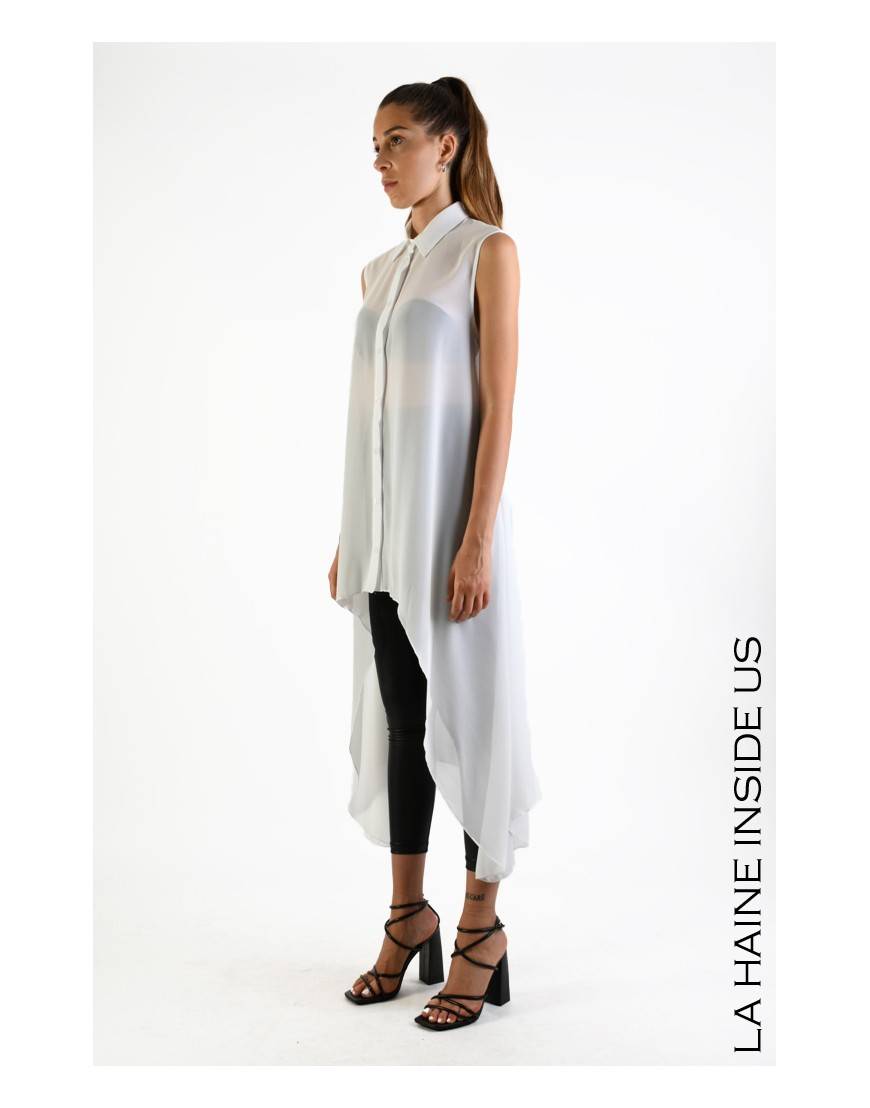 La Haine Inside Us 4B LW698 CAMICIA Bianco