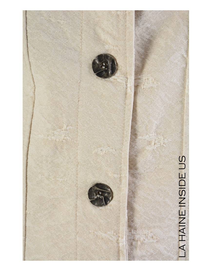 La Haine Inside Us 4B LW718 GILET Ecru