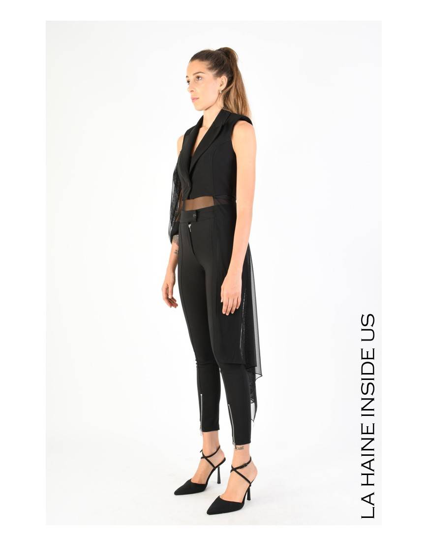 La Haine Inside Us 4B LW772 GILET Nero