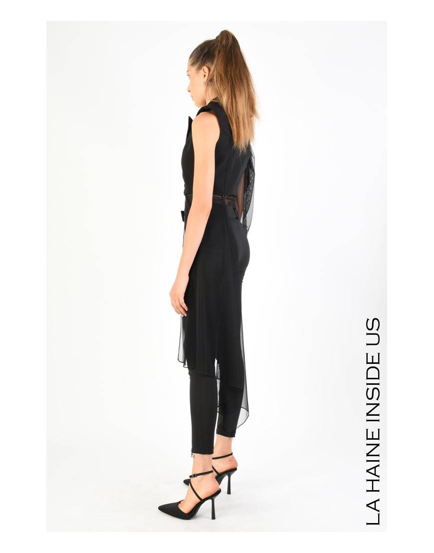 La Haine Inside Us 4B LW772 GILET Nero