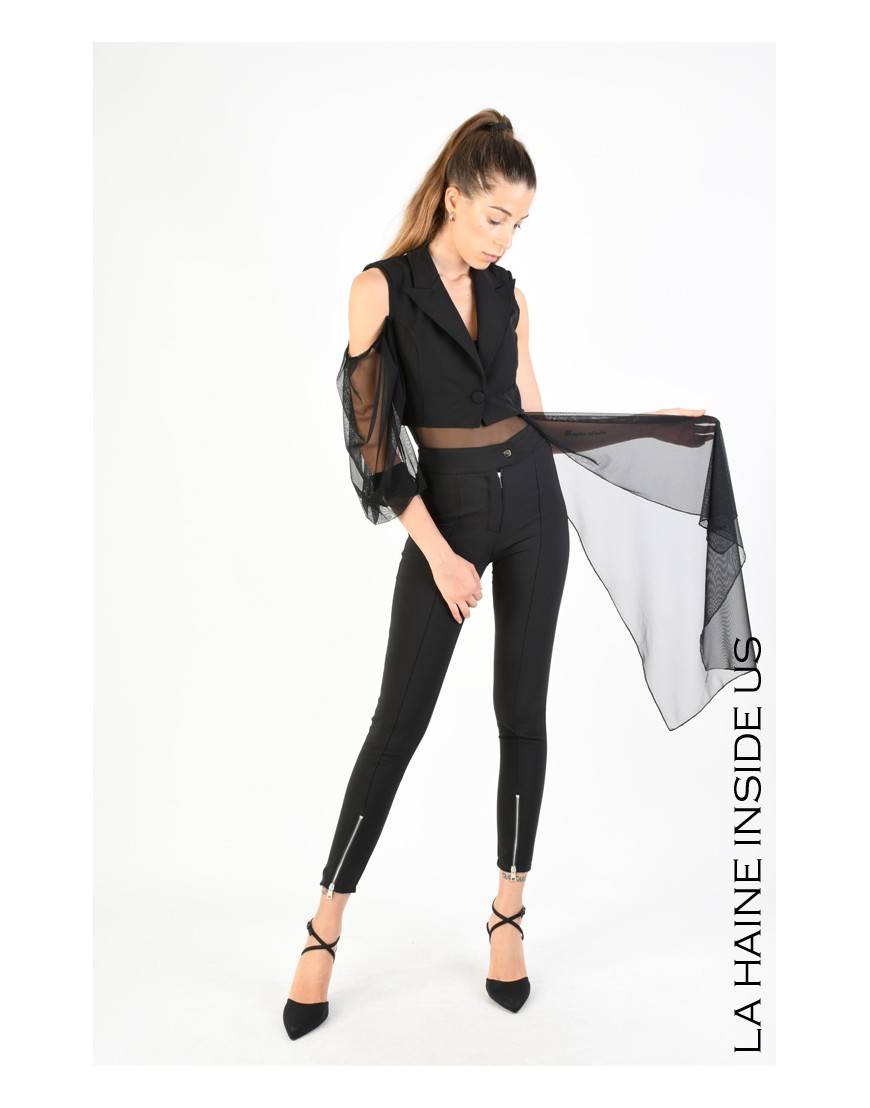 La haine inside us 4B LW772 GILET Nero