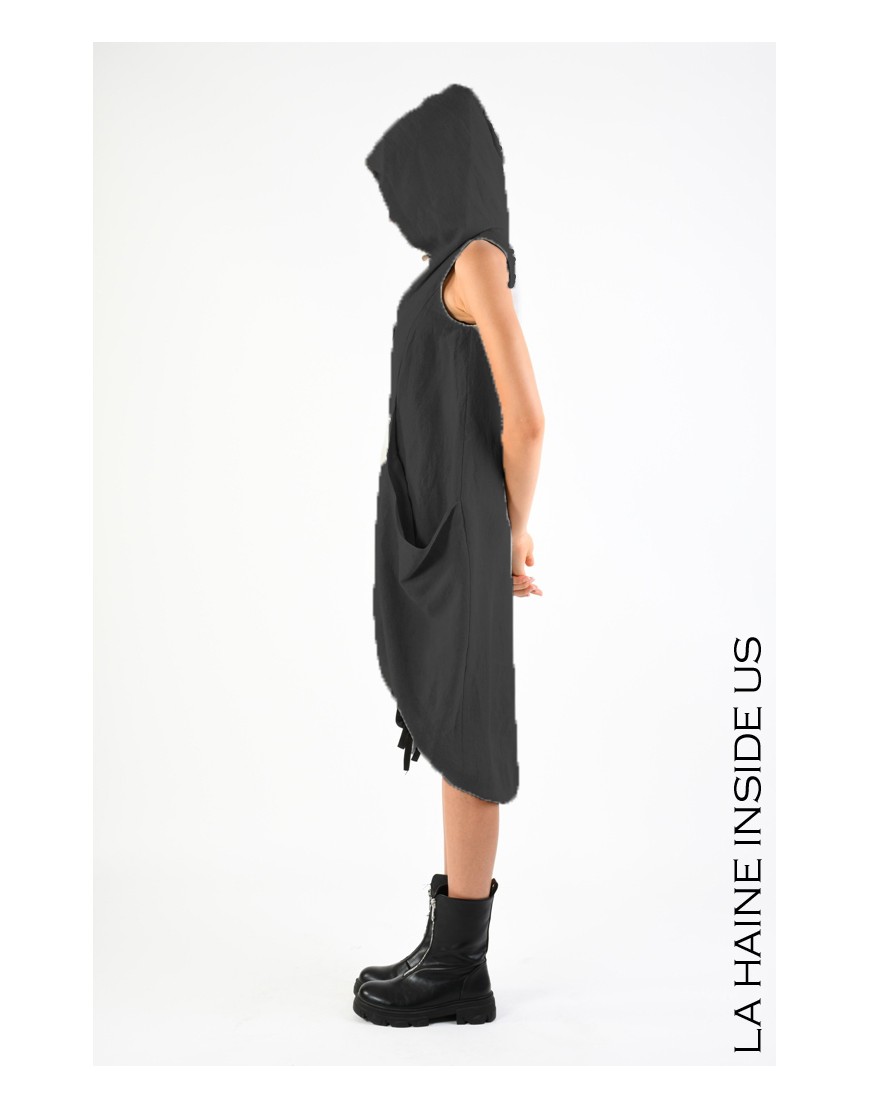 La Haine Inside Us 4B LW782 ABITO/GILET Nero