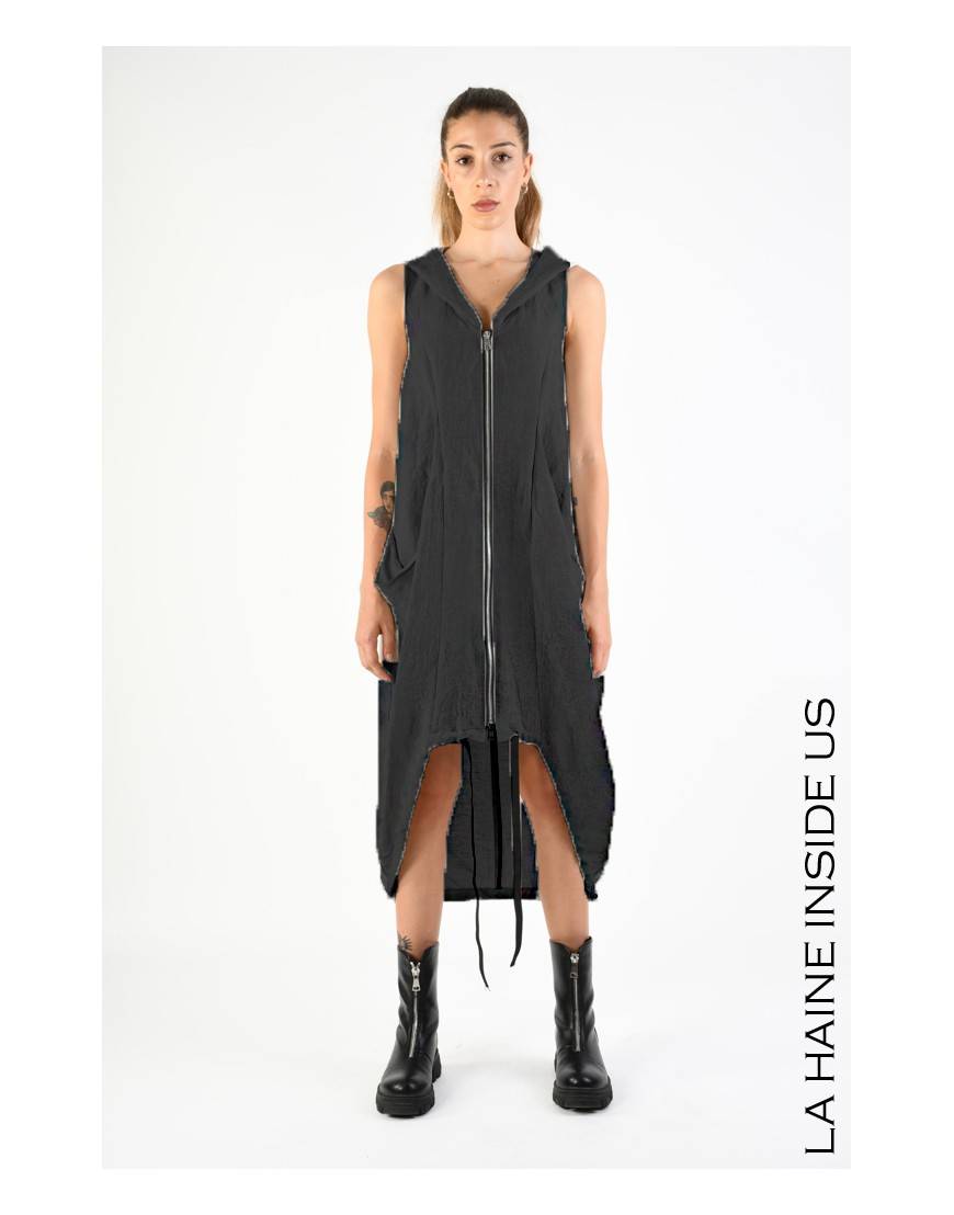 La haine inside us 4B LW782 ABITO/GILET Nero