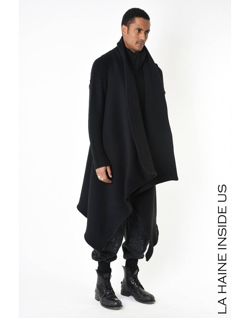 La Haine Inside Us 4B LW797 GILET UNISEX U Nero