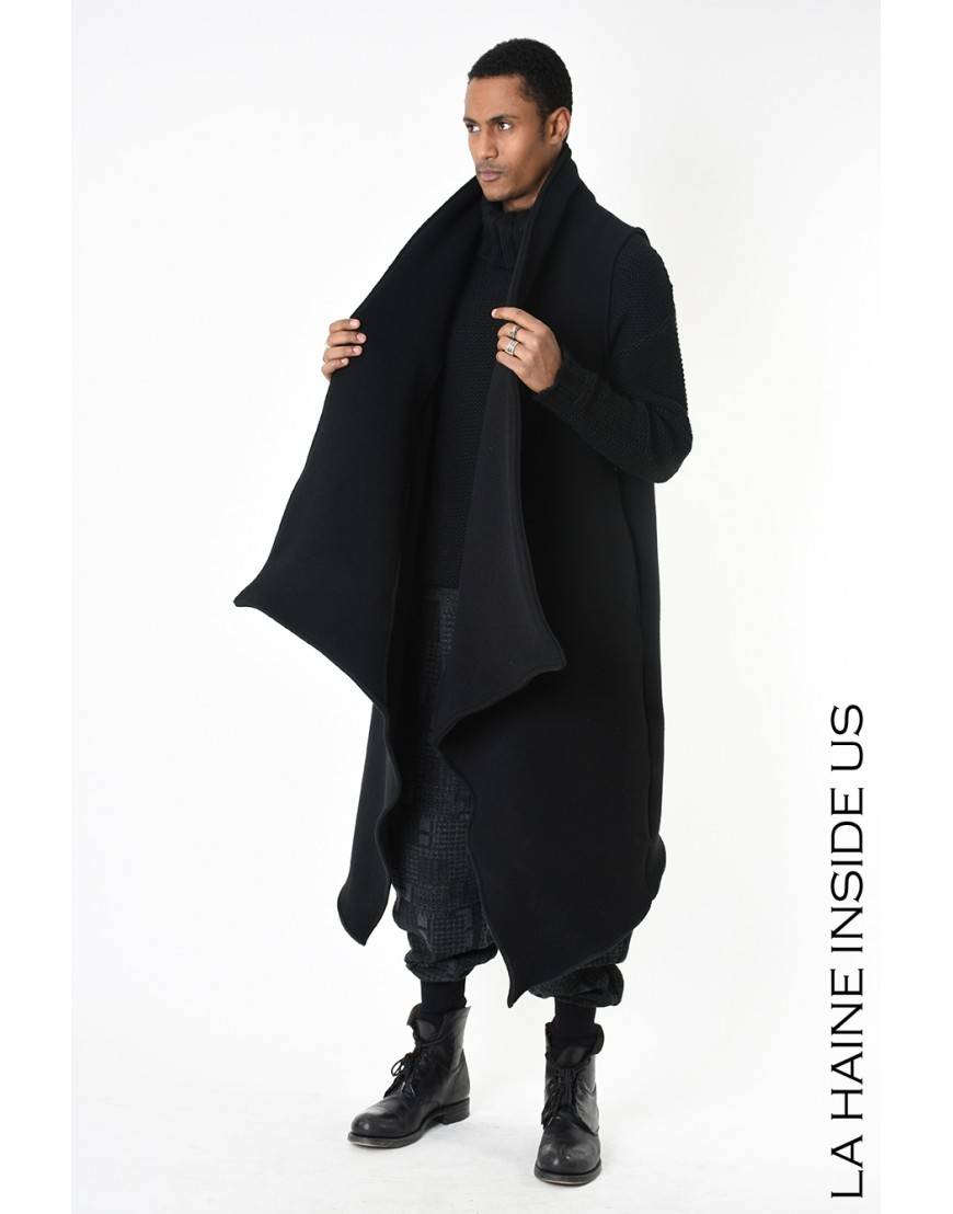 La Haine Inside Us 4B LW797 GILET UNISEX U Nero