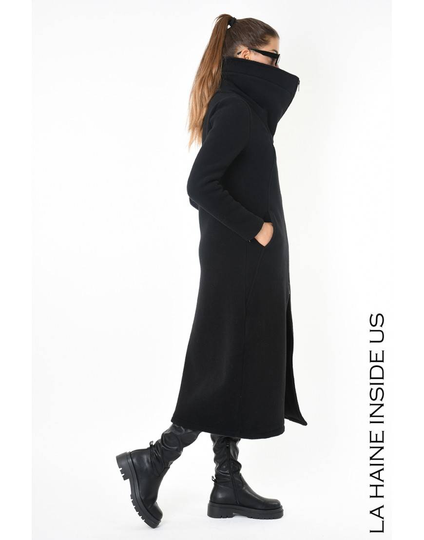 La Haine Inside Us 4B LW798 CAPPOTTO Nero