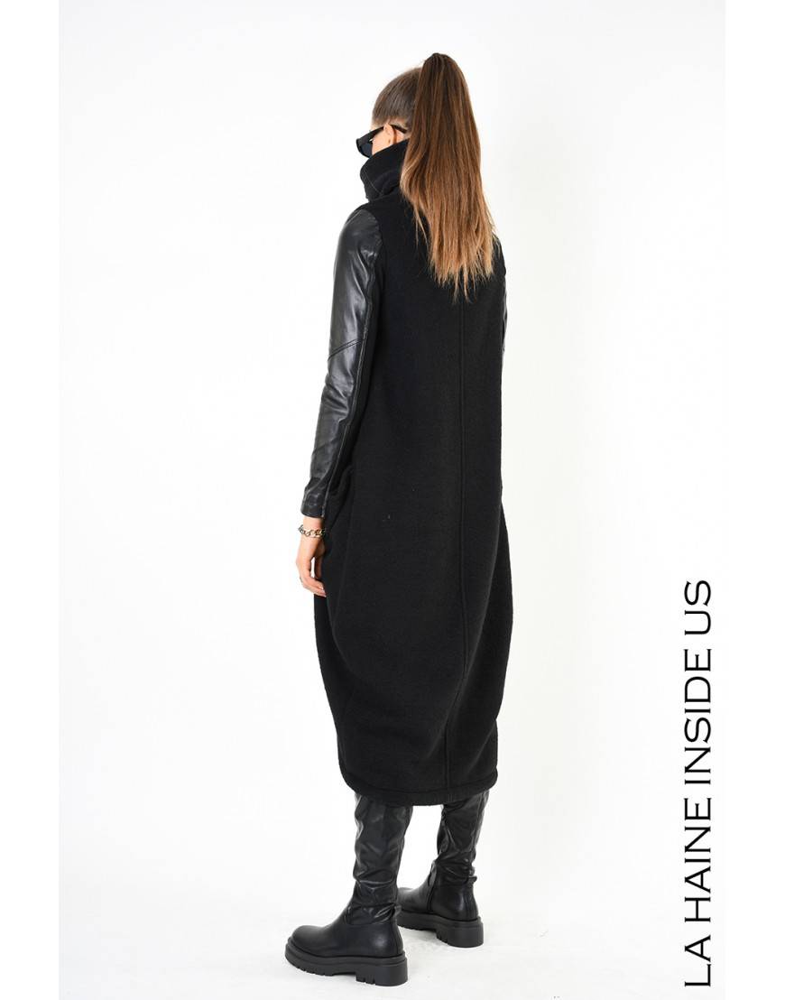 La Haine Inside Us 4B LW799 CAPPOTTO Nero