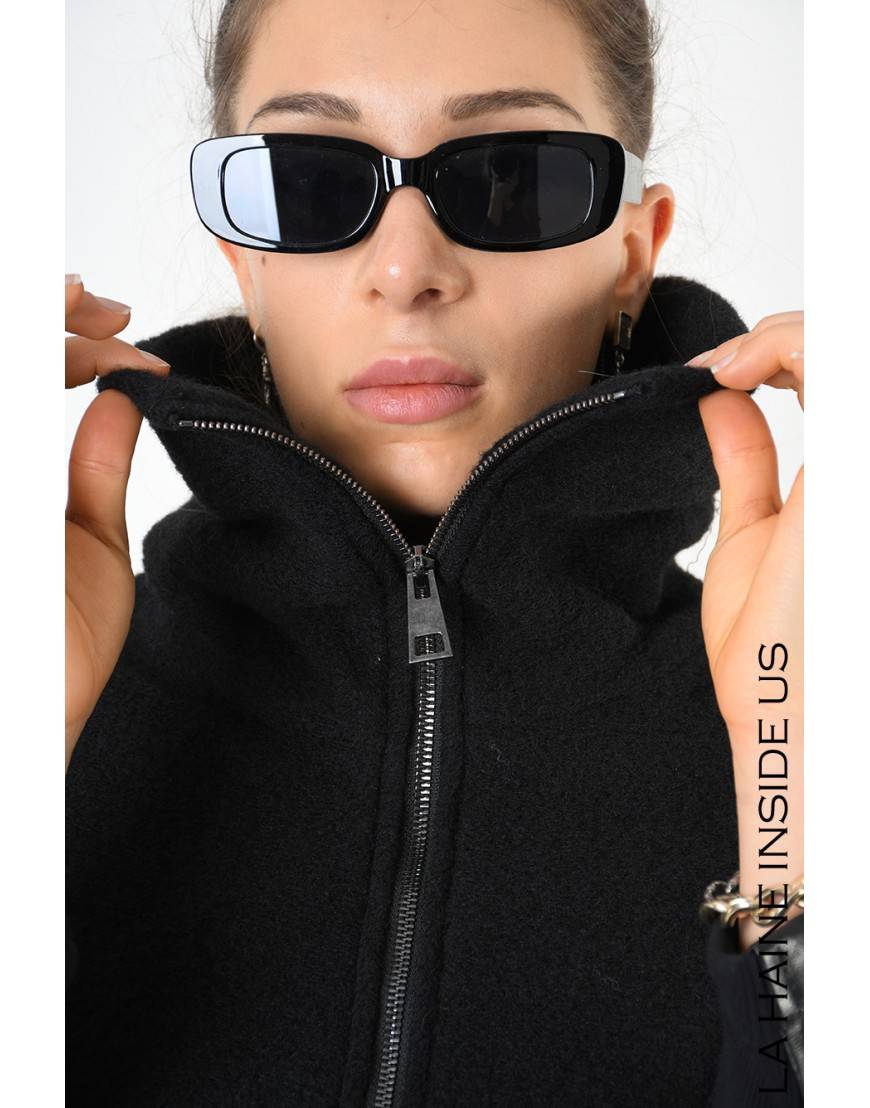 La Haine Inside Us 4B LW799 CAPPOTTO Nero