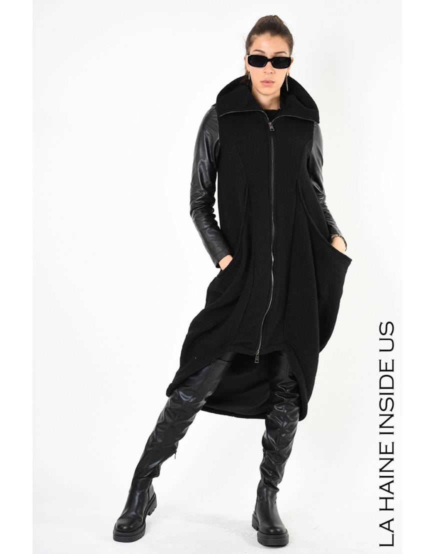 La haine inside us 4B LW799 CAPPOTTO Nero