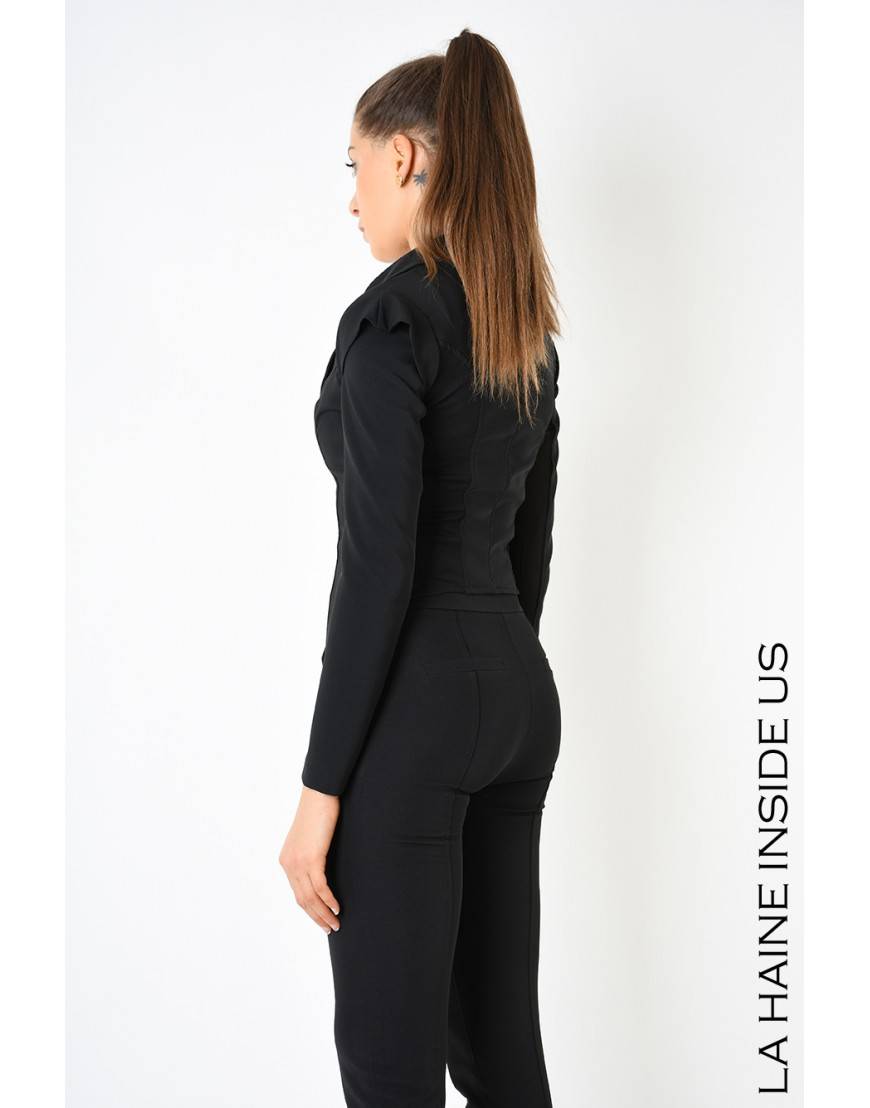 La Haine Inside Us 4B LW805 GIACCA Nero