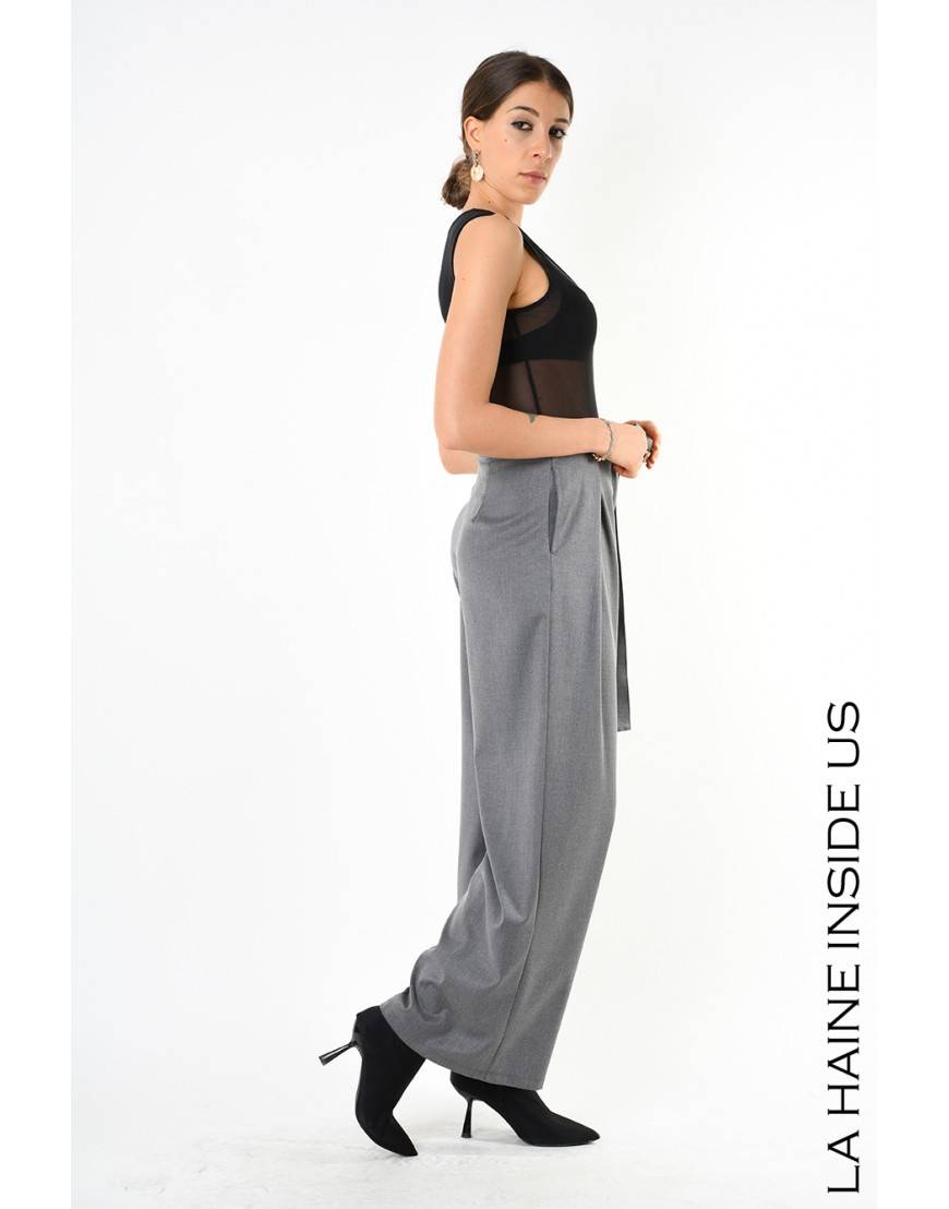 La Haine Inside Us 4B LW829 PANTALONE Grigio