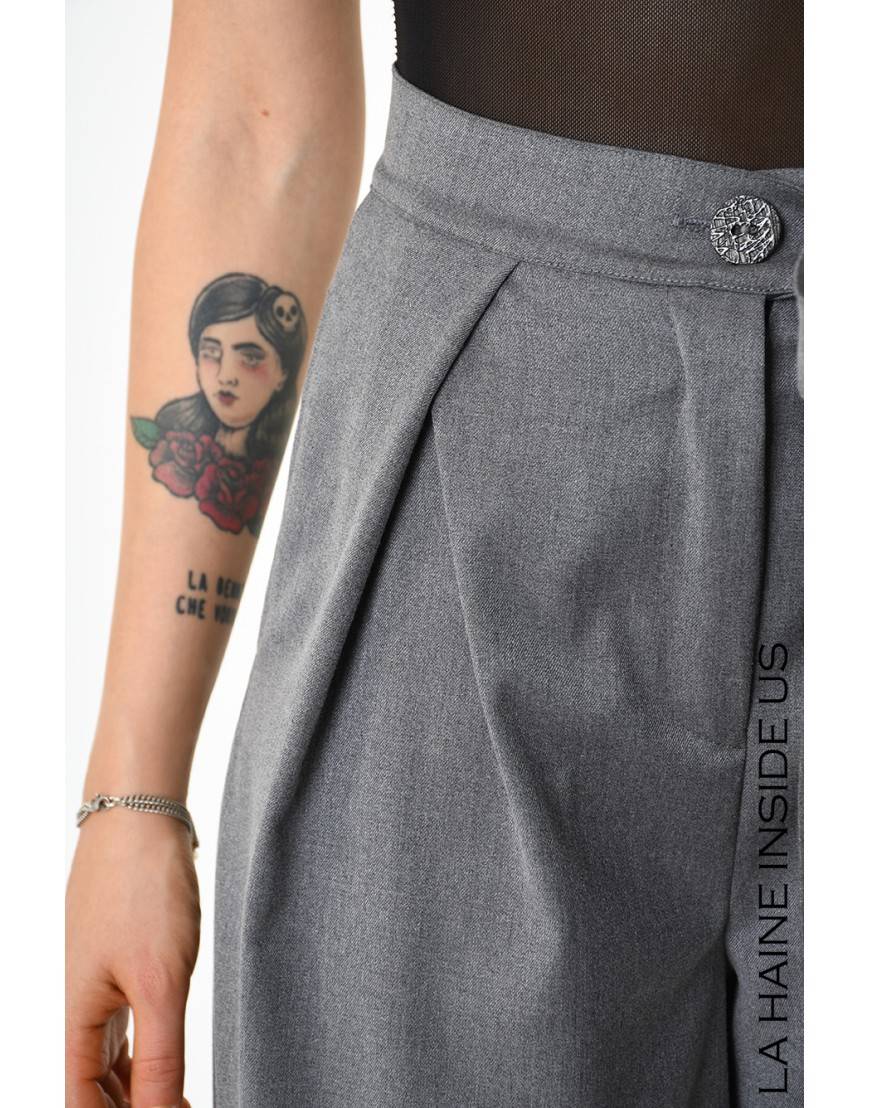 La Haine Inside Us 4B LW829 PANTALONE Grigio