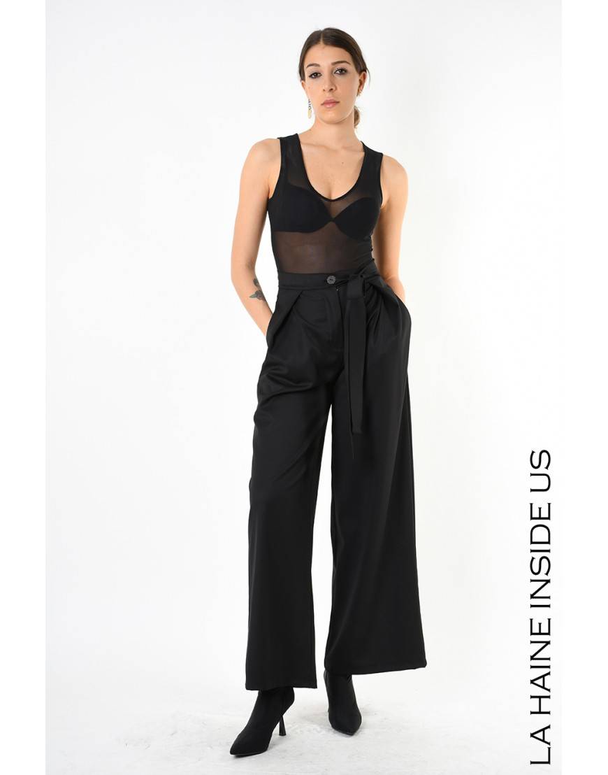 La Haine Inside Us 4B LW829 PANTALONE Nero