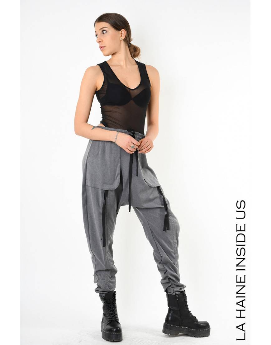 La Haine Inside Us 4B LW836 PANTALONE Grigio