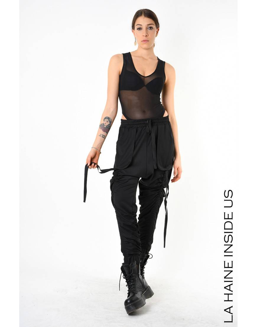 La Haine Inside Us 4B LW836 PANTALONE Nero