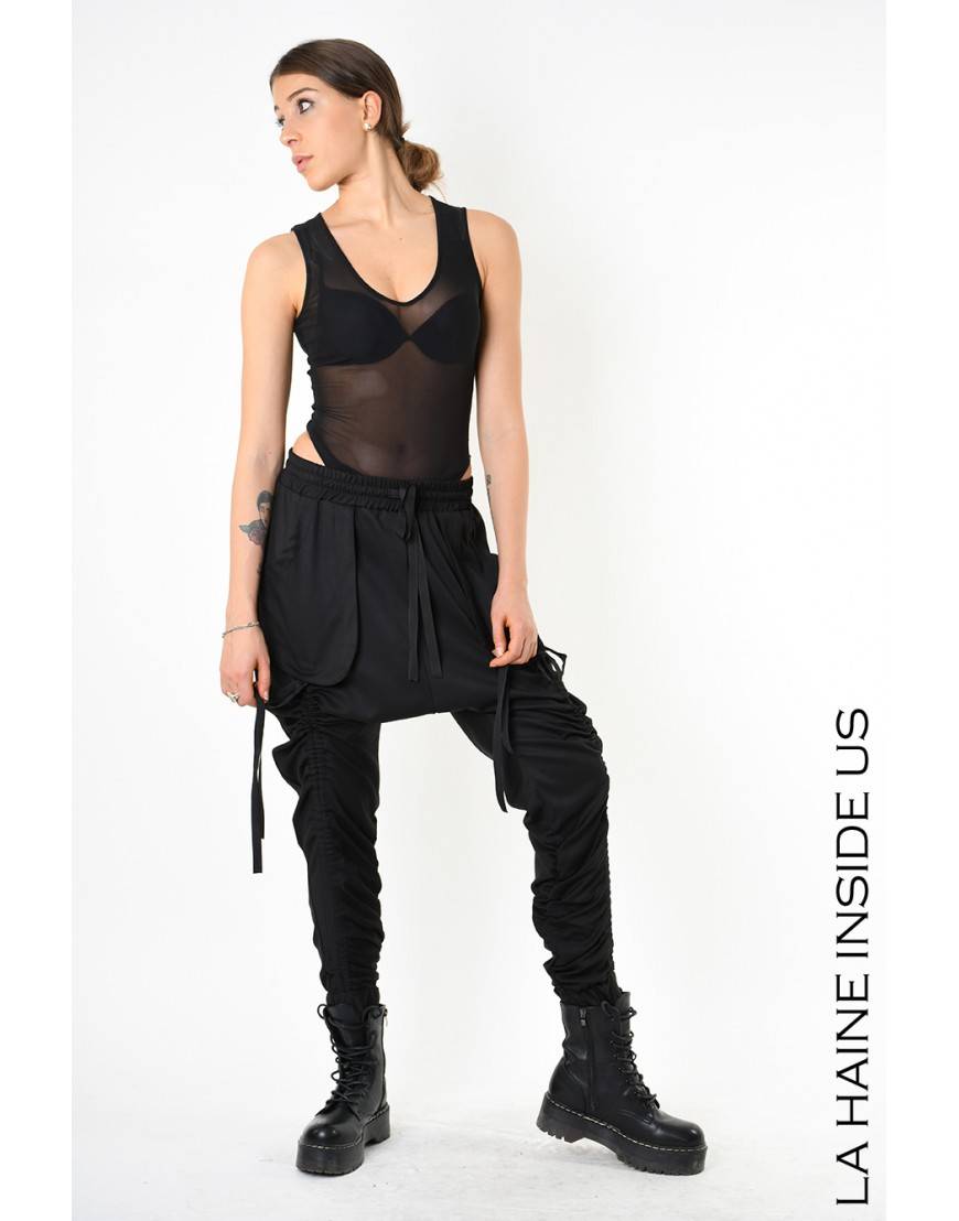 La haine inside us 4B LW836 PANTALONE Nero