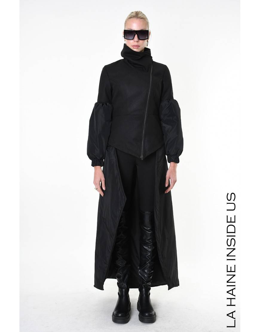 La Haine Inside Us 4B LW837 CAPPOTTO Nero