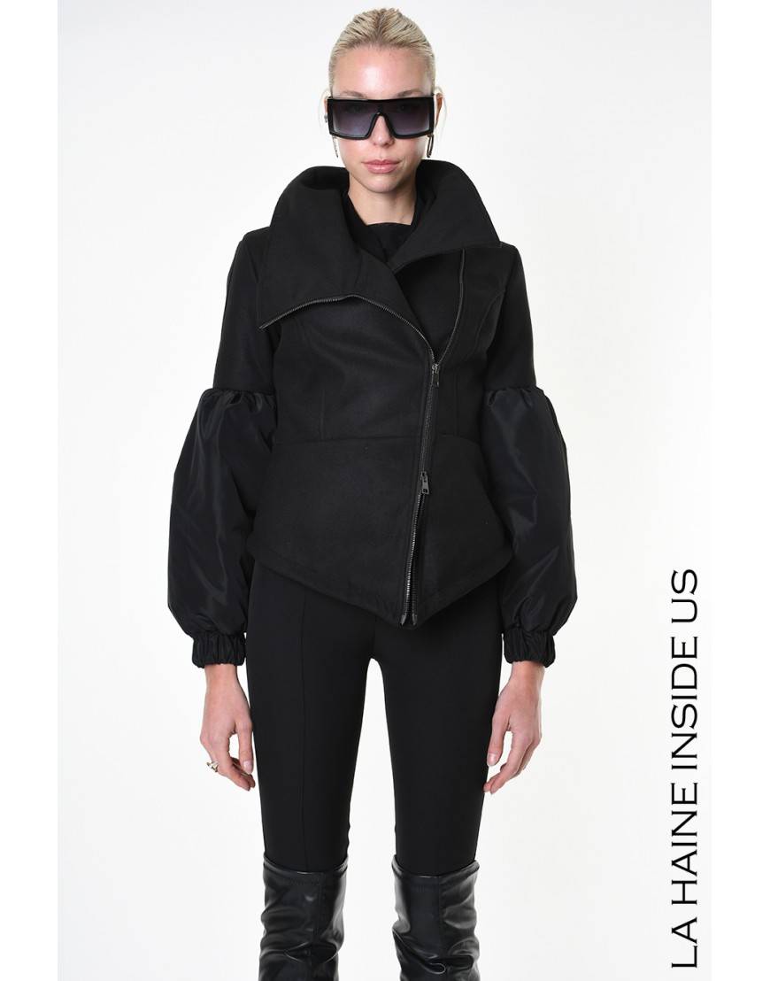 La Haine Inside Us 4B LW837 CAPPOTTO Nero