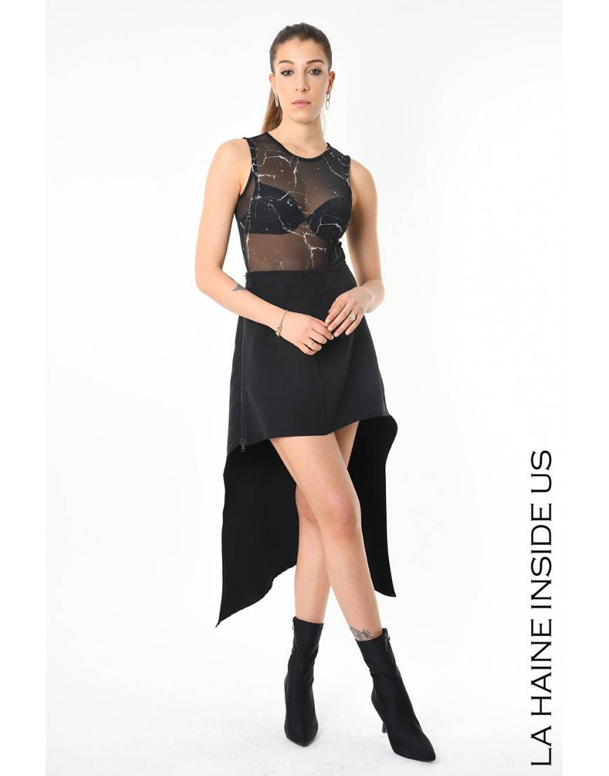 La Haine Inside Us 4B LW874 GONNA Nero