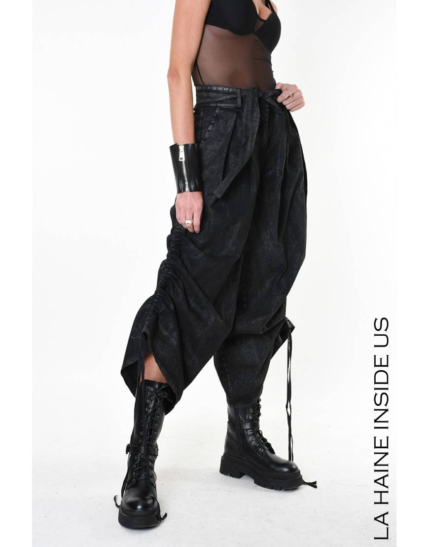 La Haine Inside Us 4B LW879 PANTALONE Nero