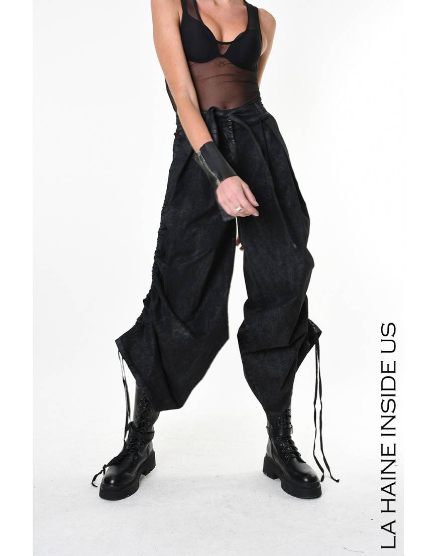 La Haine Inside Us 4B LW879 PANTALONE Nero