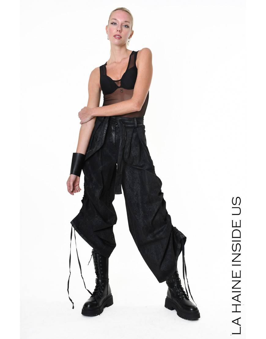 La haine inside us 4B LW879 PANTALONE Nero