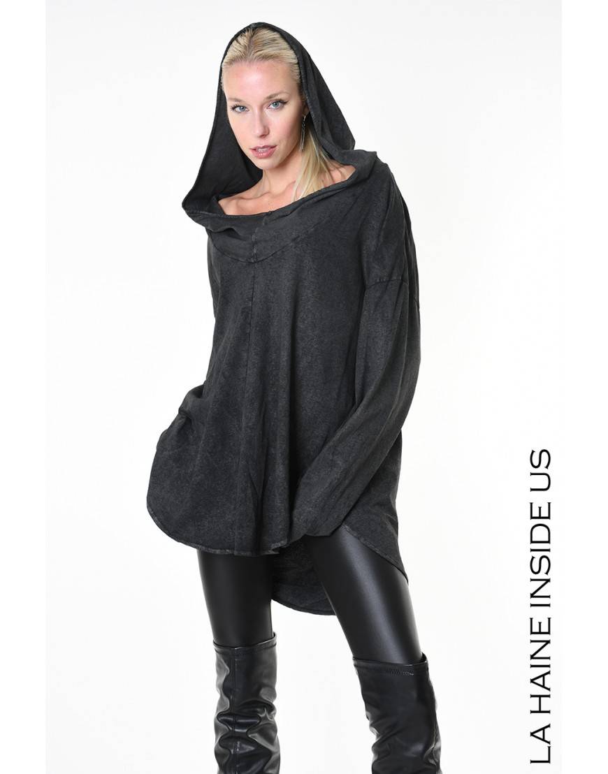 La haine inside us 4B LW882 MAGLIA Nero