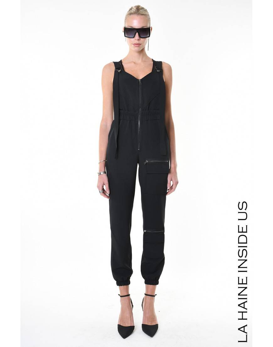 La Haine Inside Us 4B LW928 SALOPETTE Nero