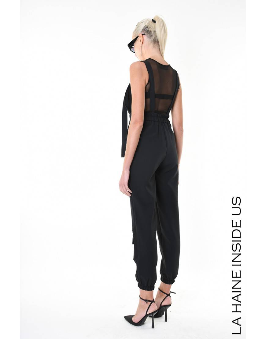 La Haine Inside Us 4B LW928 SALOPETTE Nero