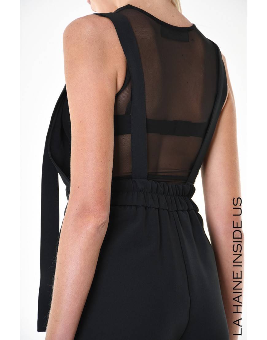 La Haine Inside Us 4B LW928 SALOPETTE Nero