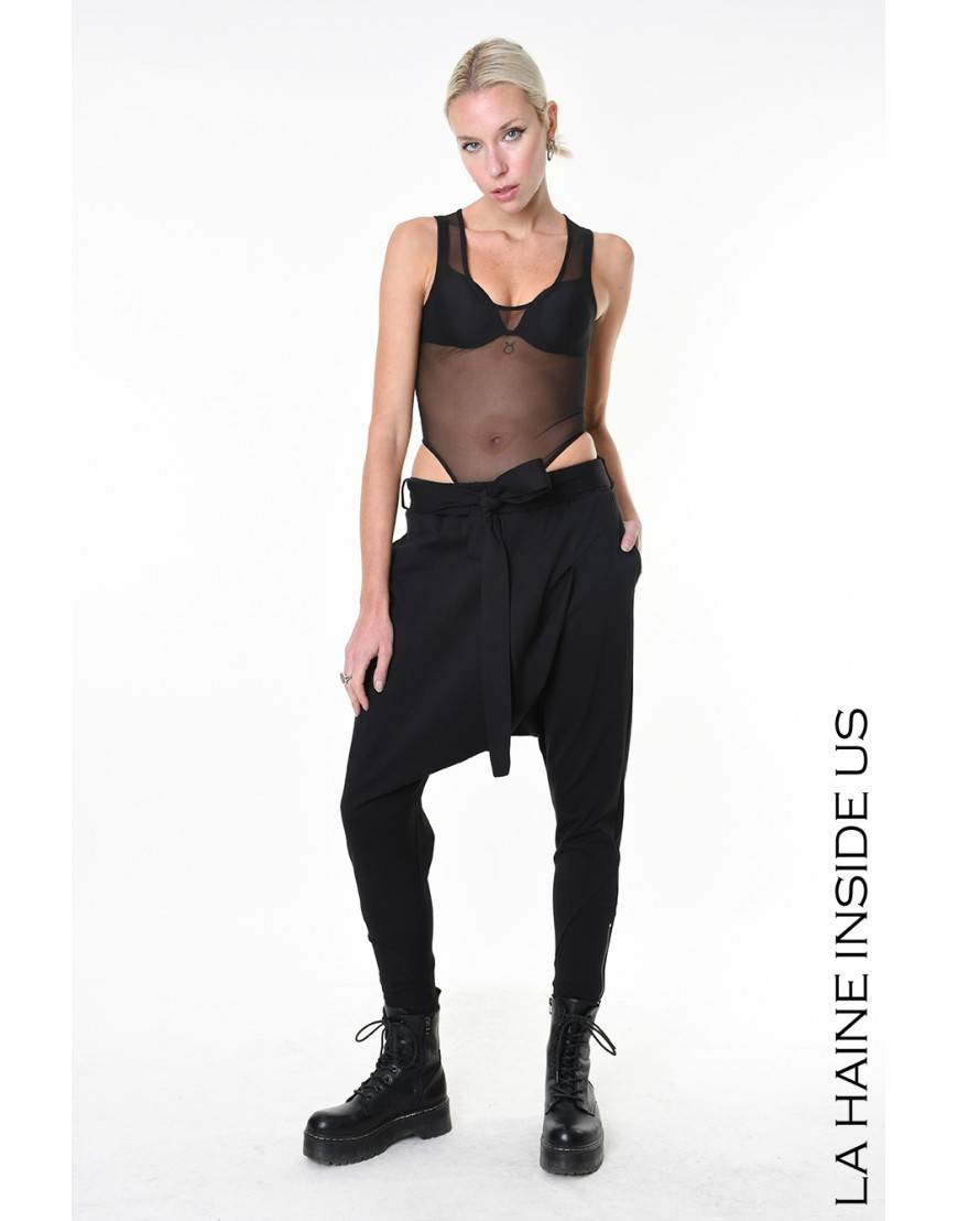 La Haine Inside Us 4B LW931 PANTALONE Nero