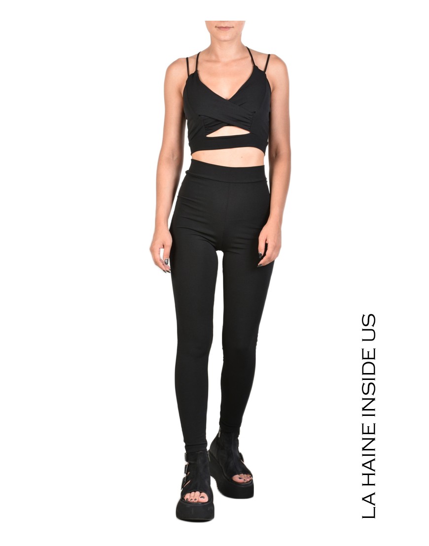 La Haine Inside Us 4J LETTY LEGGINGS Nero