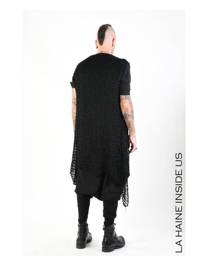 La Haine Inside Us 4J LW775 CARDIGAN UNISEX U Nero