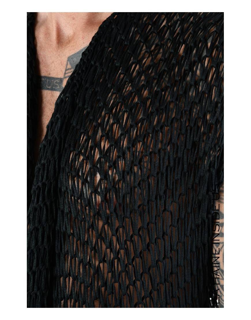 La Haine Inside Us 4J LW775 CARDIGAN UNISEX U Nero