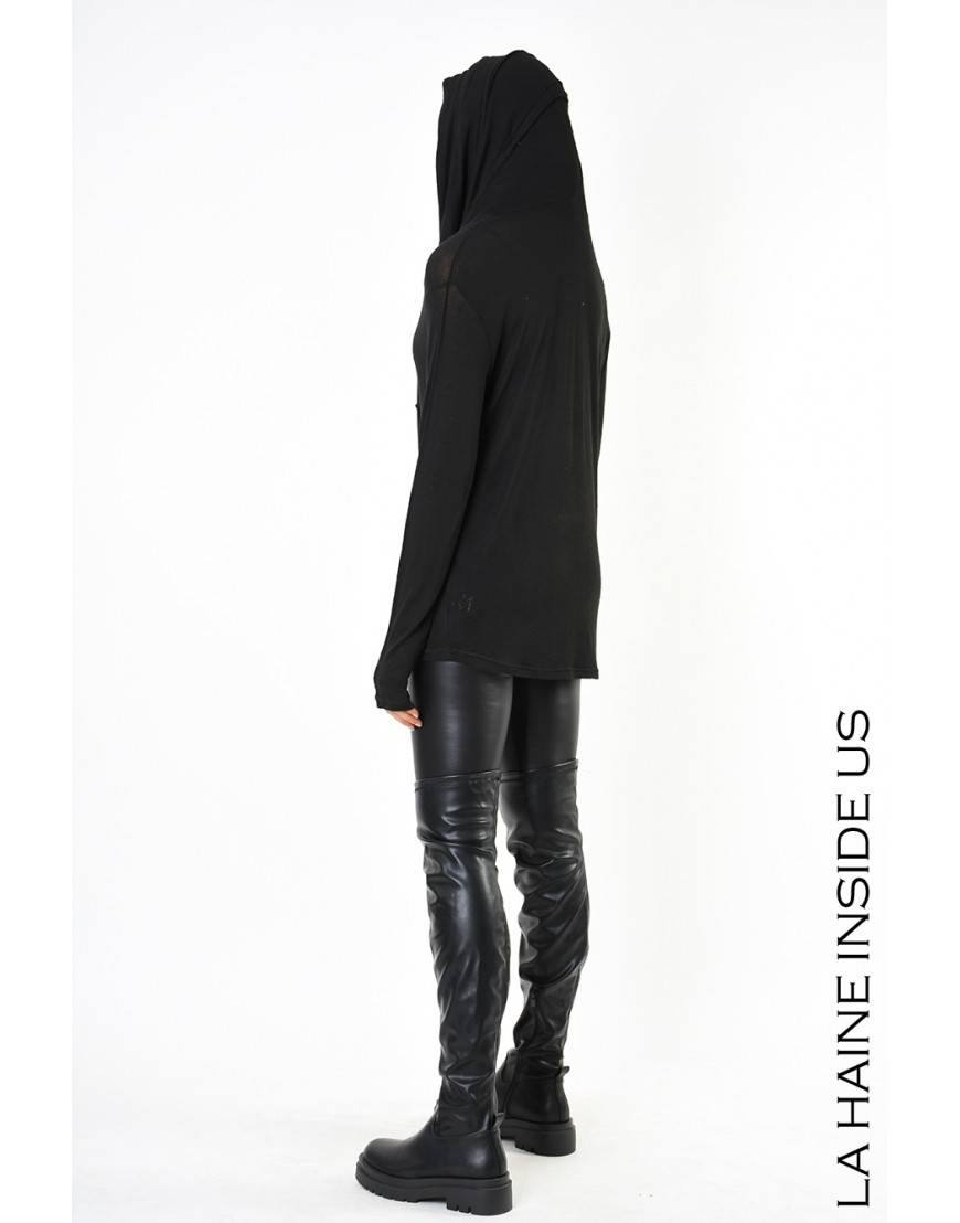 La Haine Inside Us 4M LW565 MAGLIA UNISEX D Nero