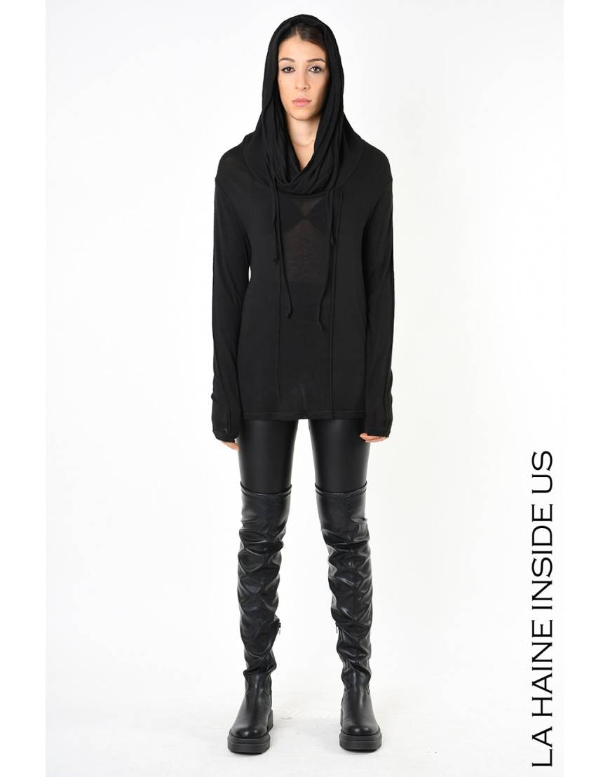 La Haine Inside Us 4M LW565 MAGLIA UNISEX D Nero