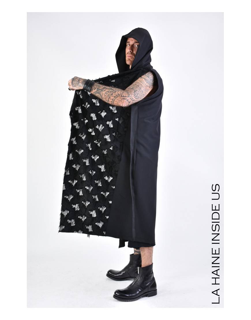 La Haine Inside Us 4M LW624 GILET UNISEX U Nero