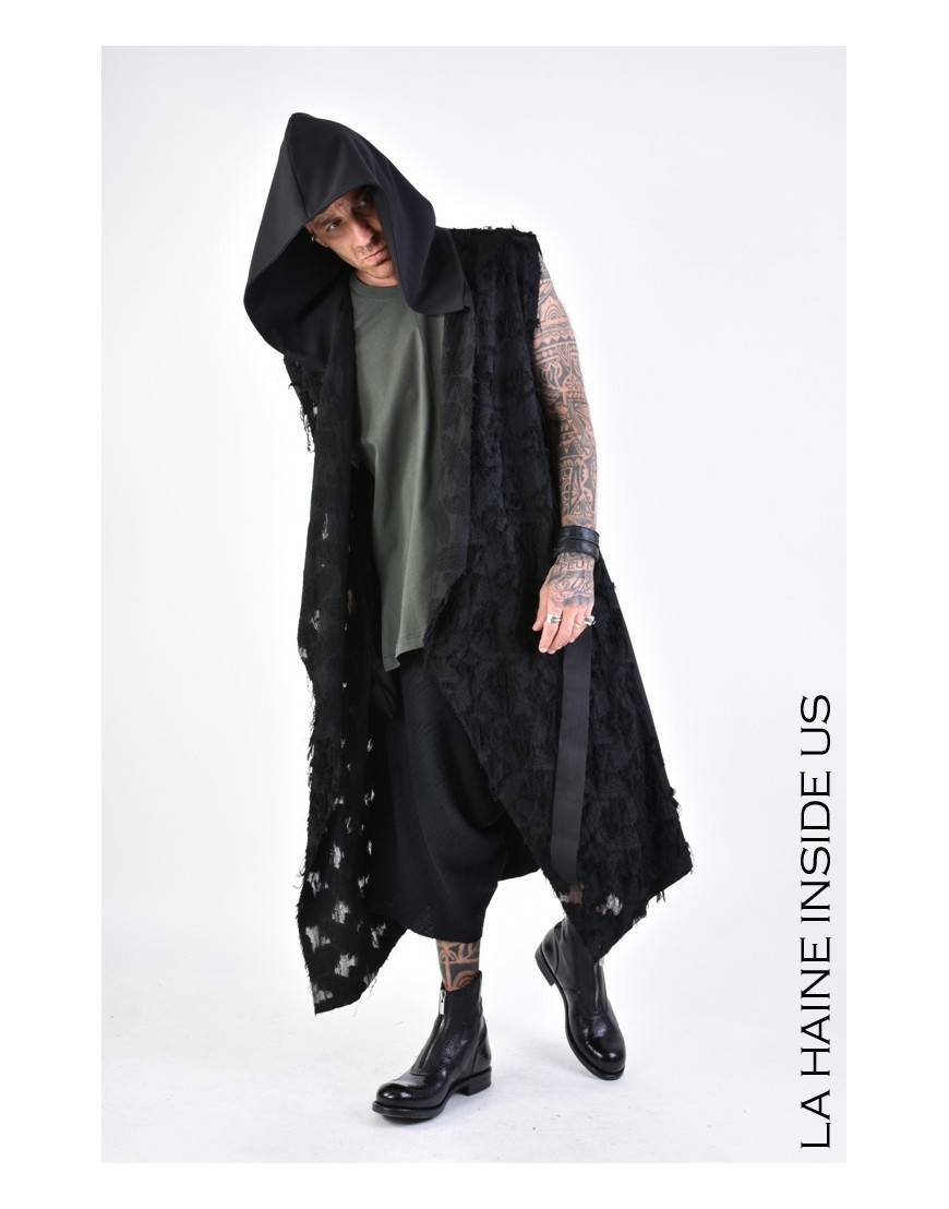 La haine inside us 4M LW624 GILET UNISEX U Nero