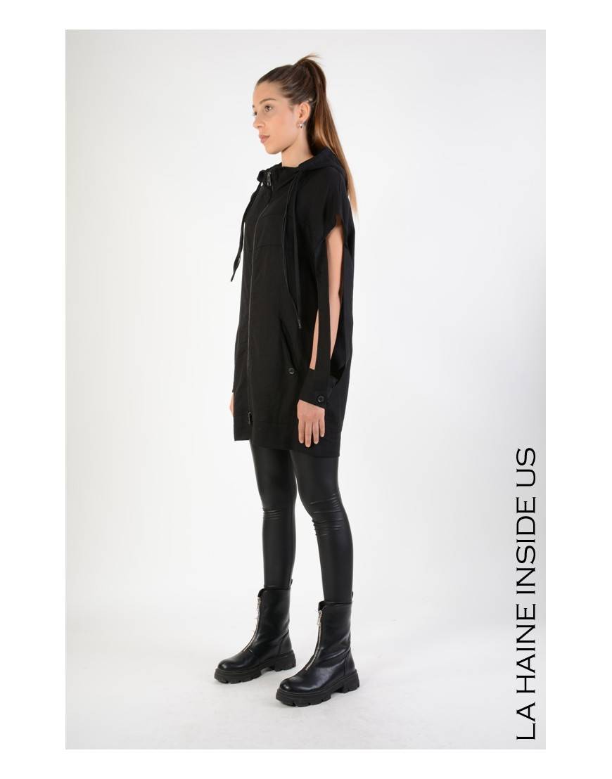 La Haine Inside Us 4M LW673 GILET UNISEX D Nero