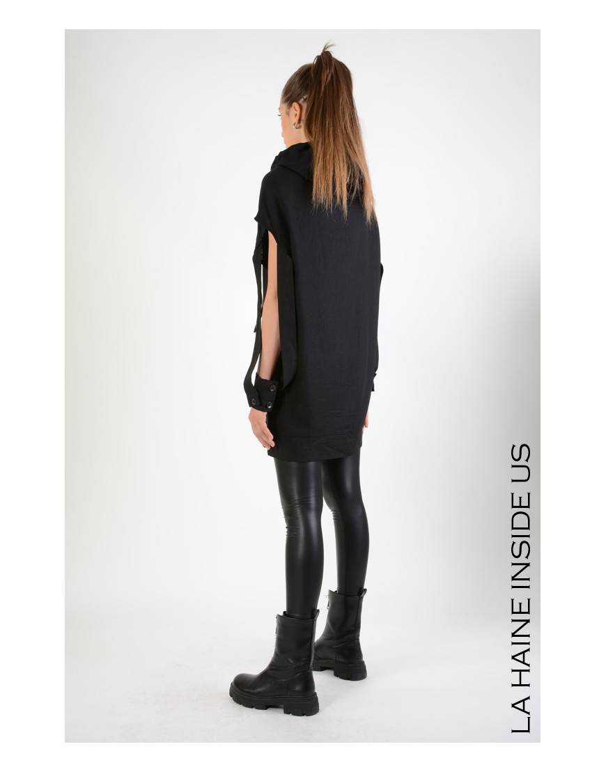 La Haine Inside Us 4M LW673 GILET UNISEX D Nero