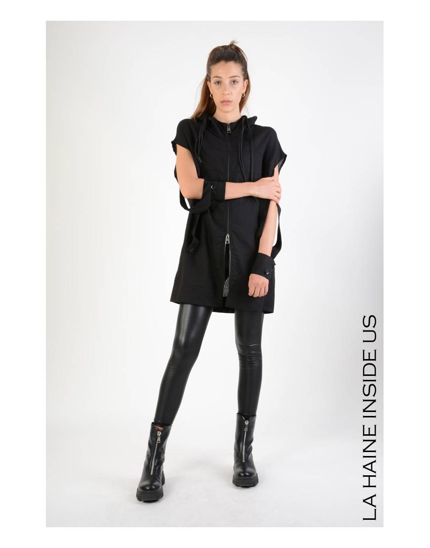 La haine inside us 4M LW673 GILET UNISEX D Nero