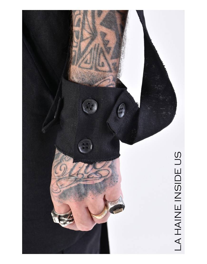 La Haine Inside Us 4M LW673 GILET UNISEX U Nero