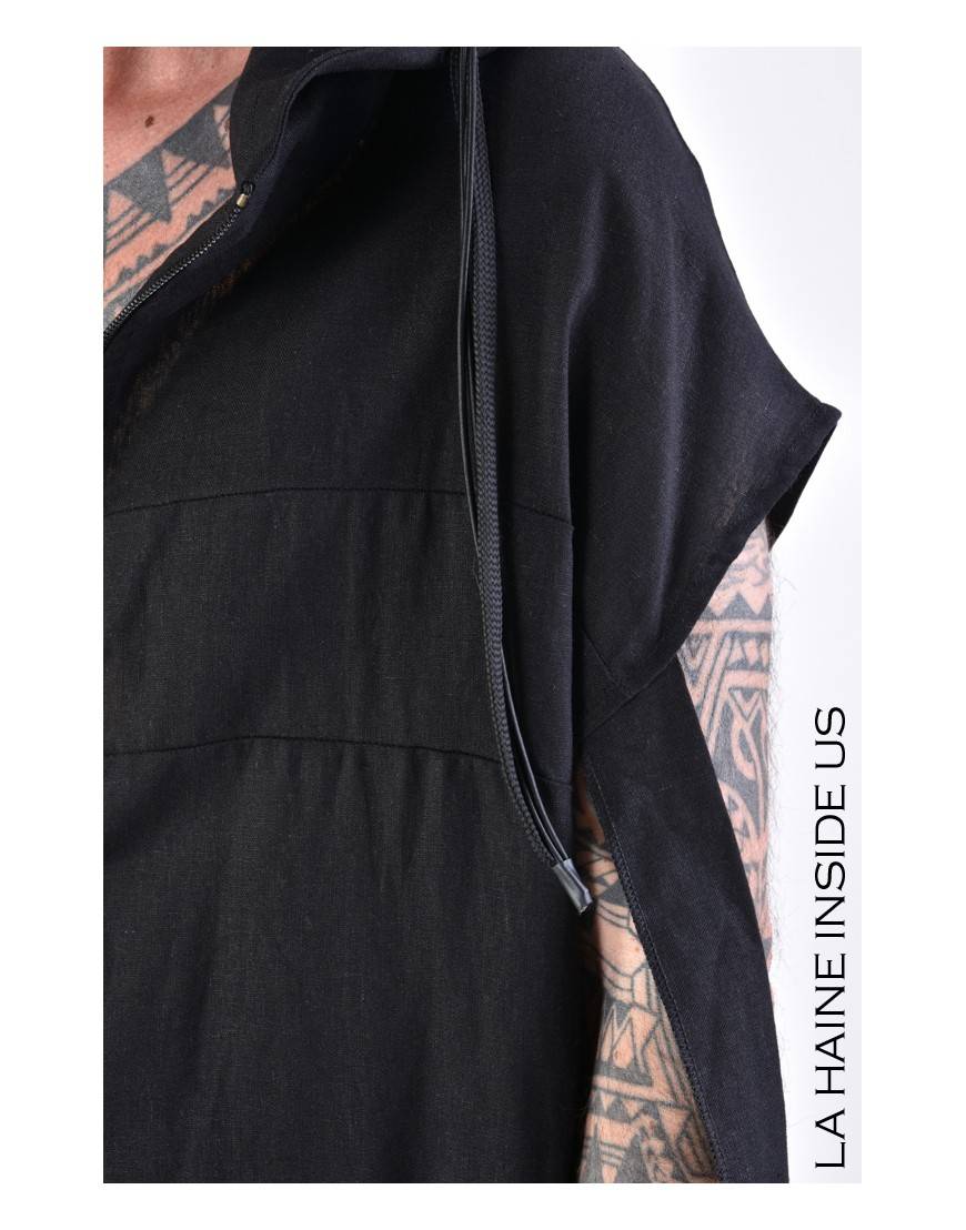 La Haine Inside Us 4M LW673 GILET UNISEX U Nero