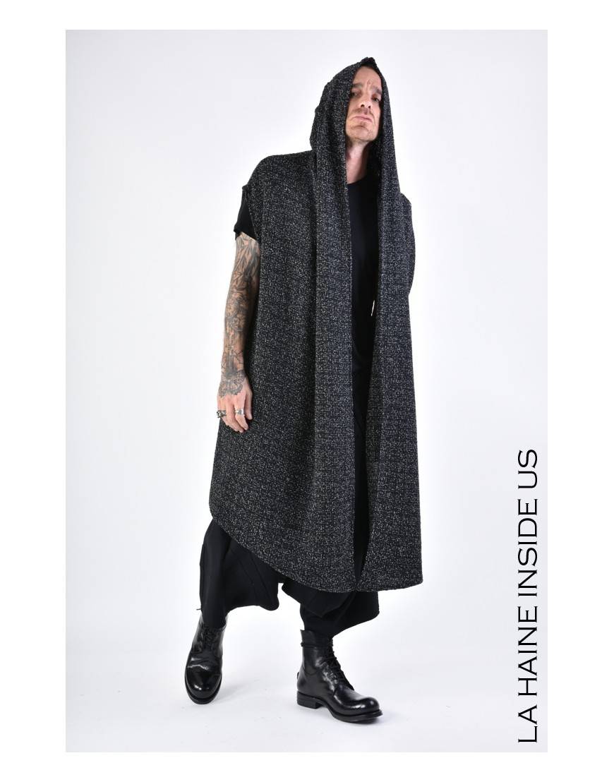 La Haine Inside Us 4M LW676 CARDIGAN UNISEX U Nero