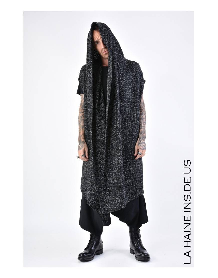 La Haine Inside Us 4M LW676 CARDIGAN UNISEX U Nero