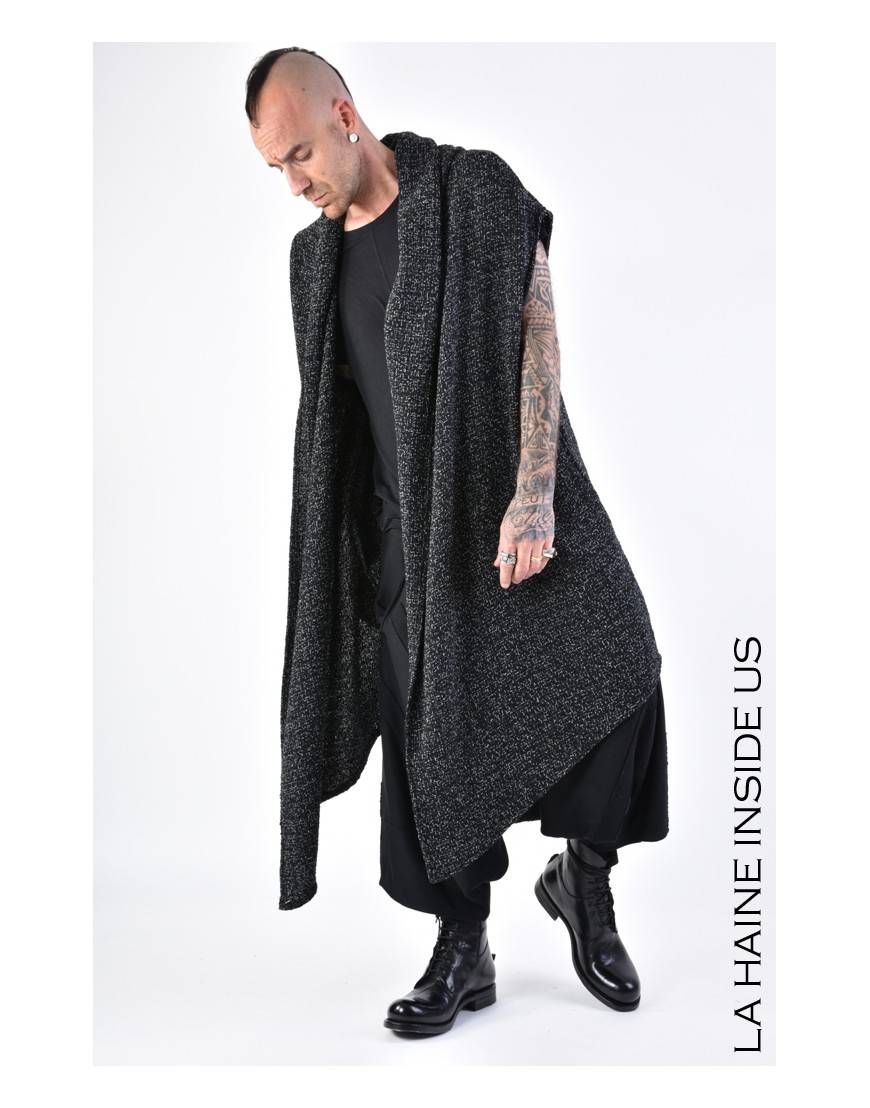 La haine inside us 4M LW676 CARDIGAN UNISEX U Nero