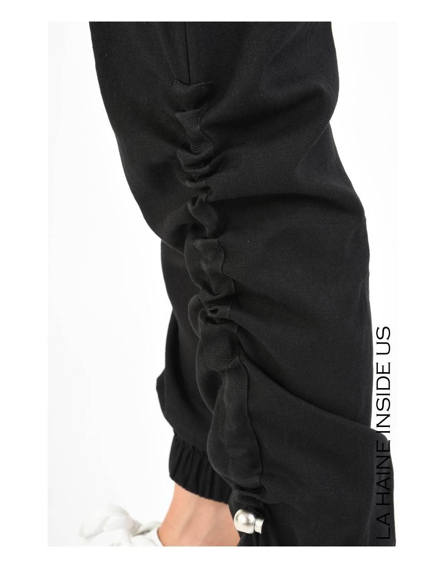 La Haine Inside Us 4M LW755 PANTALONE Nero