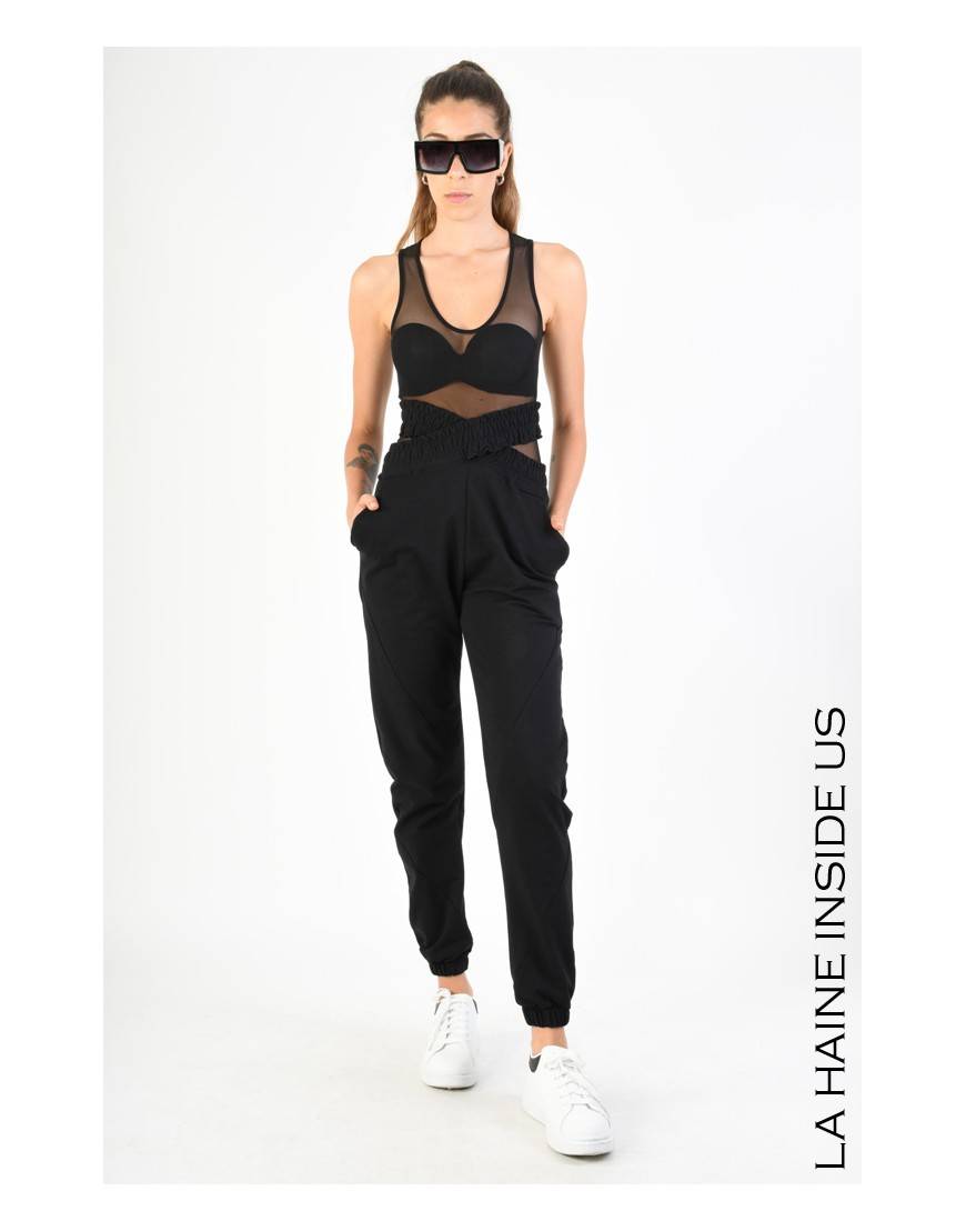 La Haine Inside Us 4M LW756 PANTALONE Nero